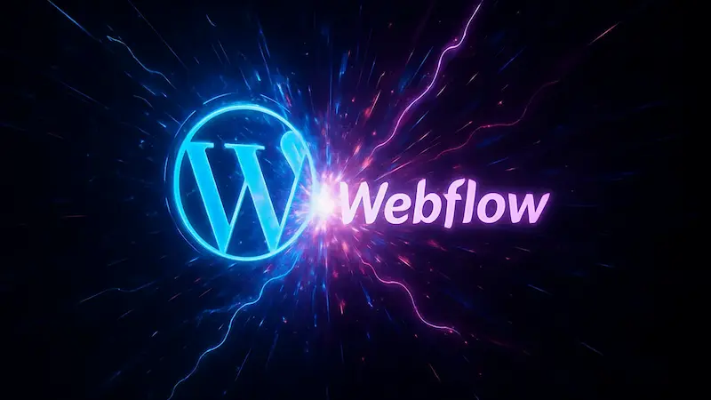 Webflow vs WordPress 2025 | Ultimativer CMS-Vergleich für Startups, KMUs & SaaS im DACH-Raum